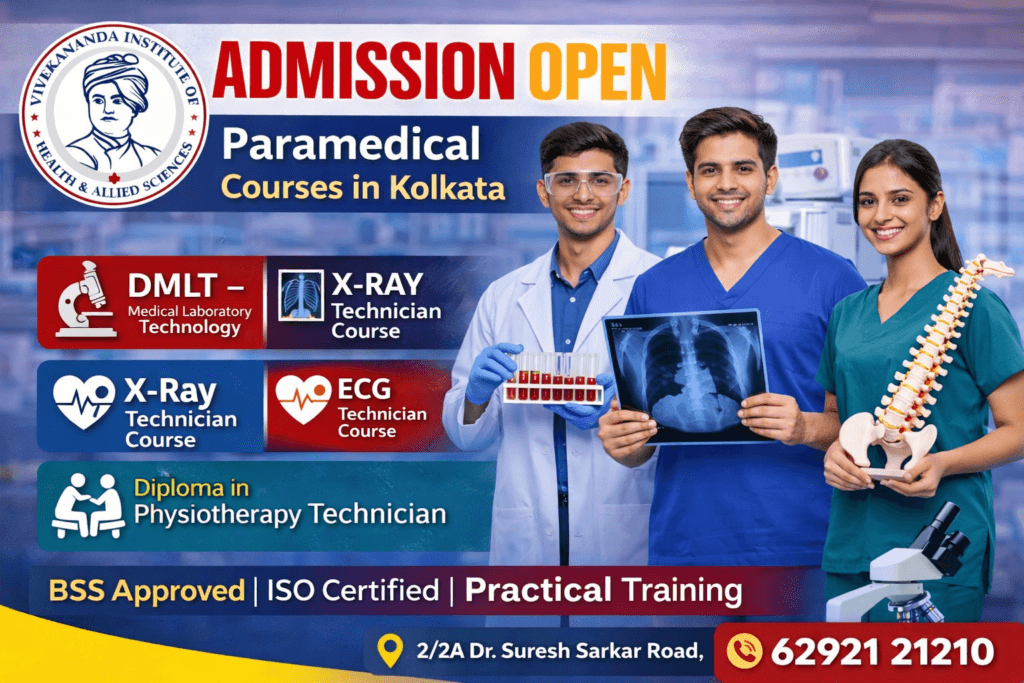 DMLT course in Kolkata at Vivekananda Institute of Health & Allied Sciences